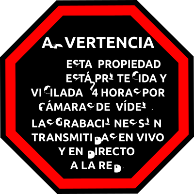 Spanish Security Sticker clipart