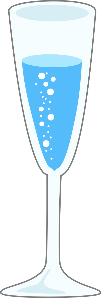 Sparkling Water with proper gravity clipart