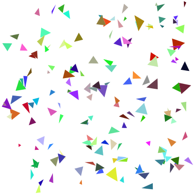 Sparse confetti clipart