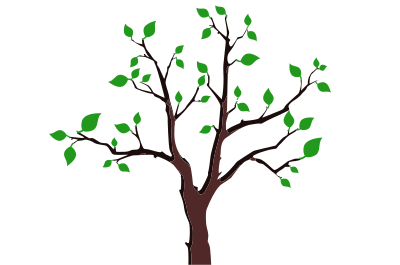 Sparse Foliage Tree clipart