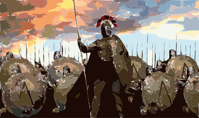 Spartan army clipart