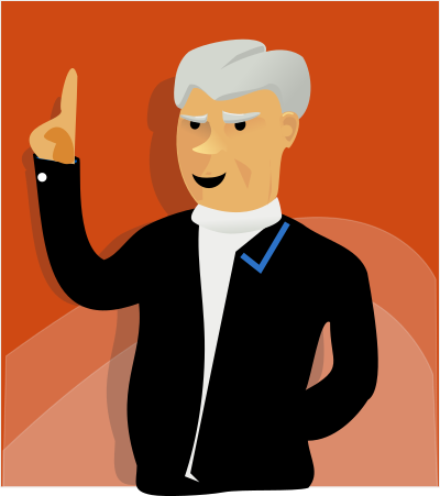 Speaking man clipart