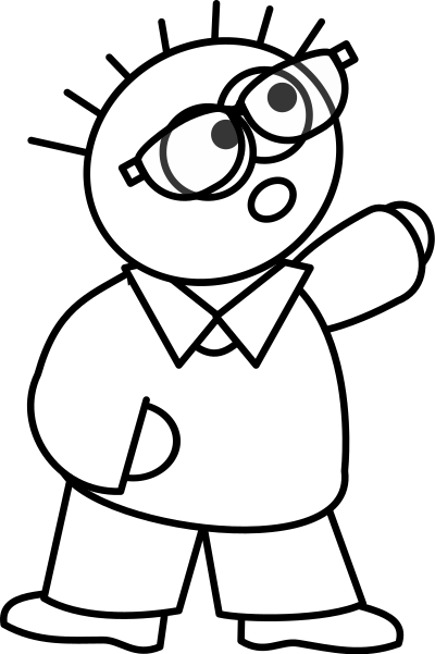Specman Looking Right clipart