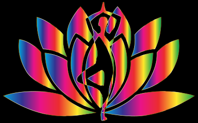 Spectrum Yoga Lotus clipart