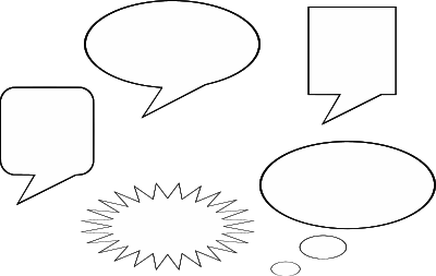Speech balloons clipart