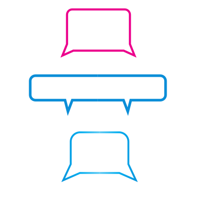 Speech balloons for comics clipart