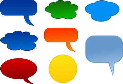 Speech bubbles clipart