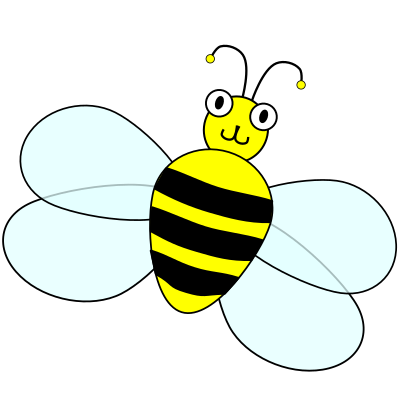 Spelling bee contest mascot clipart