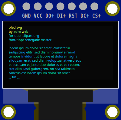 SPI OLED Module clipart
