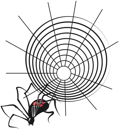 Spider and Web (#2) clipart