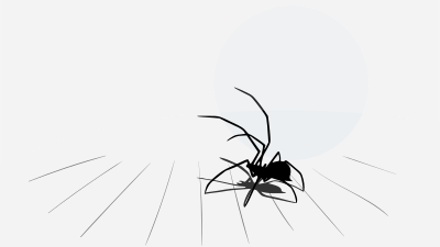 Spider in the Night - Halloween clipart