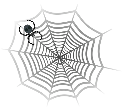 Spider web clipart