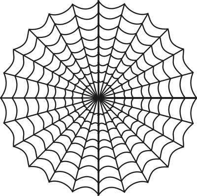 Spiders web clipart