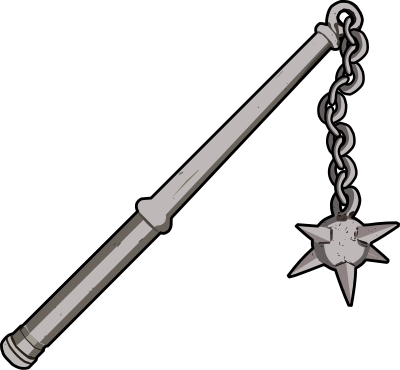 Spiked Flail clipart