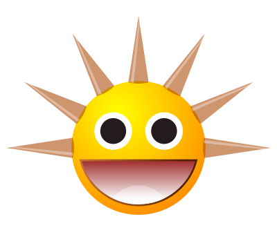 Spikey Smiley clipart