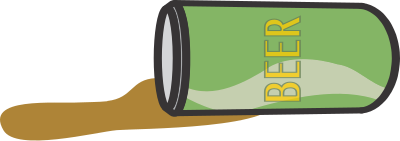 Spilled Beer clipart