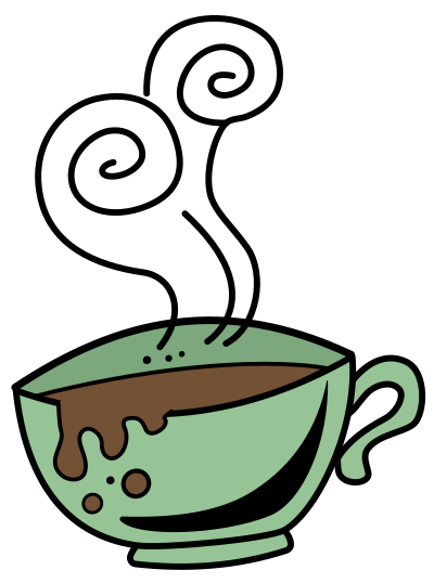 Spilled Coffee - Colour Remix clipart