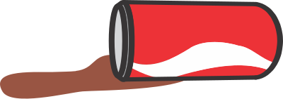 Spilled Cola clipart