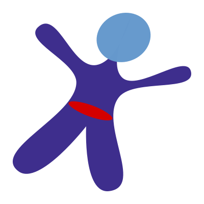 Spinning man clipart
