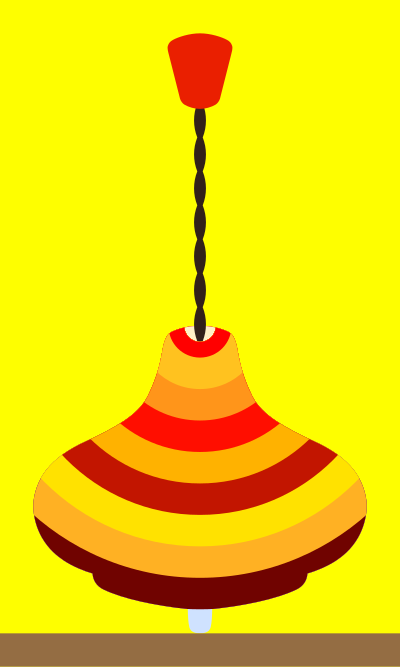 Spinning top clipart