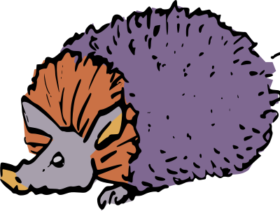 Spiny aardvark clipart