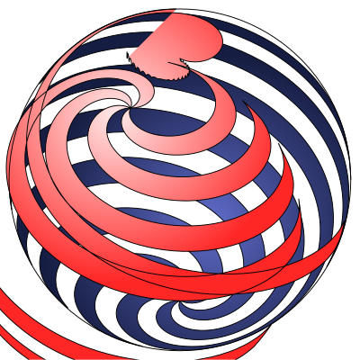 Spiral ball clipart