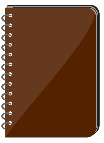 Spiral Bound Book clipart