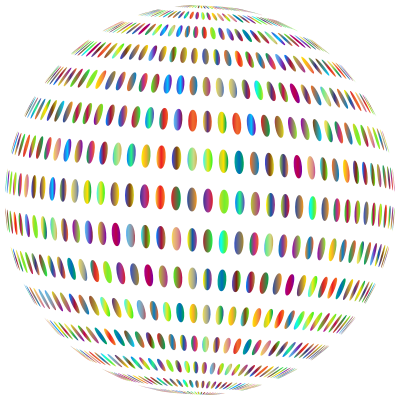 Spiral Circles Sphere Polyprismatic clipart