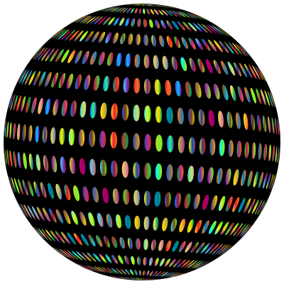 Spiral Circles Sphere Prismatic With BG clipart