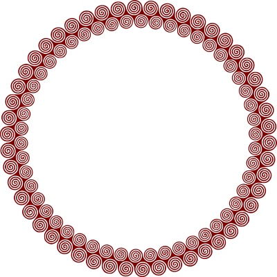 Spiral frame clipart