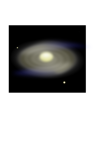 Spiral Galaxy m18 clipart