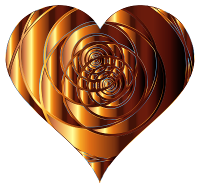 Spiral Heart 10 clipart