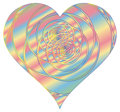 Spiral Heart 22 clipart
