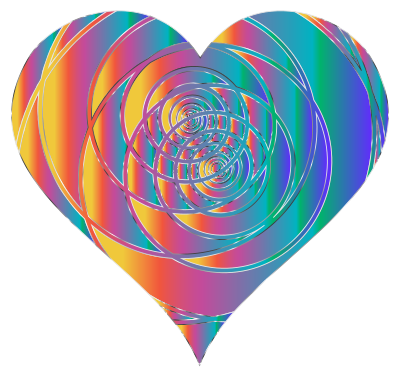 Spiral Heart 25 clipart