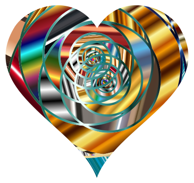 Spiral Heart 3 clipart