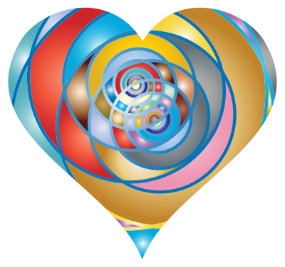 Spiral Heart 4 clipart
