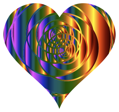 Spiral Heart 5 clipart