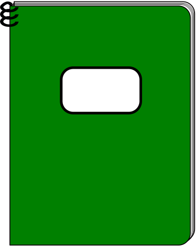 Spiral notebook 2 clipart