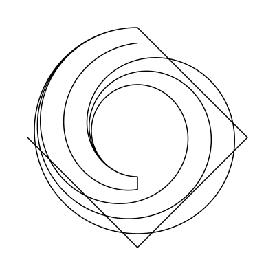 Spiral ring interpolated clipart
