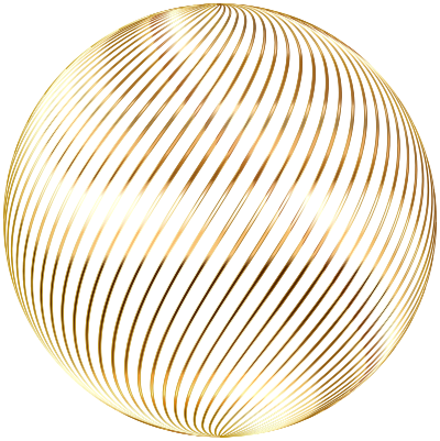 Spiral Sphere Gold No BG clipart