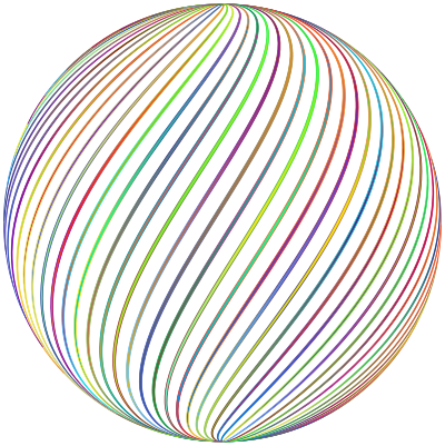 Spiral Sphere Polyprismatic clipart