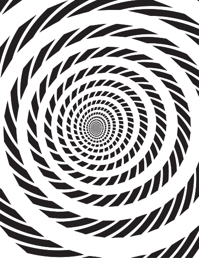 Spiral vortex clipart