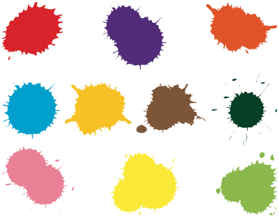 Splat Collection clipart
