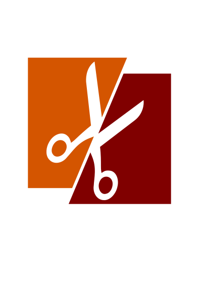 Split scissors clipart