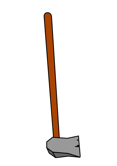 Splitting axe clipart