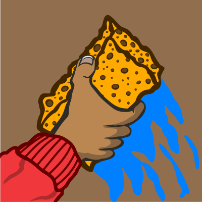 Sponge - Neutral background and brown skin clipart