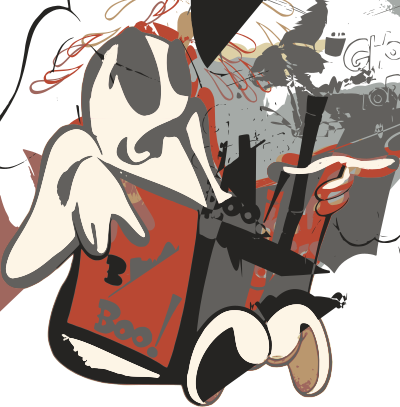 Spooked Spook clipart