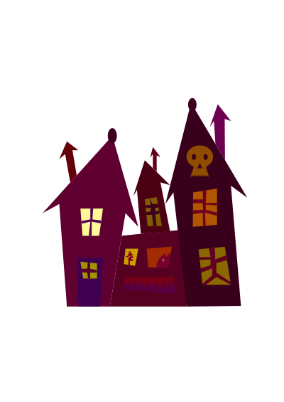 Spooky house clipart