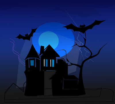 Spooky house clipart