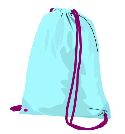 Sport bag (pouch) clipart